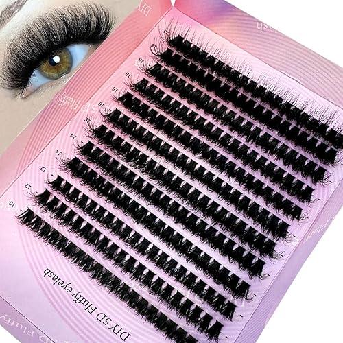 HBZGTLAD 280 Bundles 50D/60D/80D/100D/110D/150D Mink Eyelashes 0.05mm/0.07mm Thin Eyelash extension 3D Russia Volume Individual Eyelash Cluster Makeup (100D CC Curl-0.07mm10mm-20mmMIX)