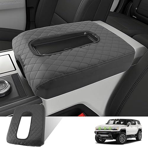 Ruiya Hummer EV Armrest Cover,for Hummer EV Accessories Center Console Cover Soft Comfy Thicken Armrest Lid Cover Compatible with 2022 2023 2024 2025 2026 Hummer EV Pickup/SUV