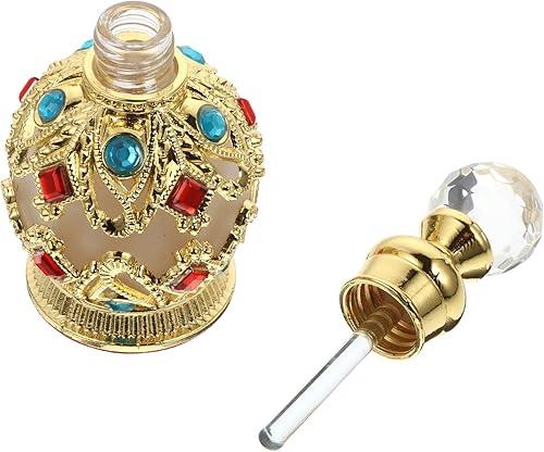 DOITOOL Vintage Sphere Empty Refillable Perfume Bottle Elegant Fragrance Dispenser for Essential Oils Travel Keepsake for Mother Day Valentine Day Christmas and Birthdays