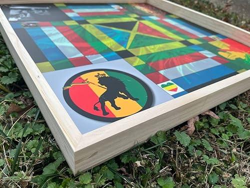 Jamaican Ludo Rasta Edition v2.0 | 24in x 24in Board Game | Family Game Night Activity | Fun Easy Multi-Player Entertainment | Indoor Outdoor Birthday BBQ Barmitzvah Gathering (Ludi/Ludy/Loodi)
