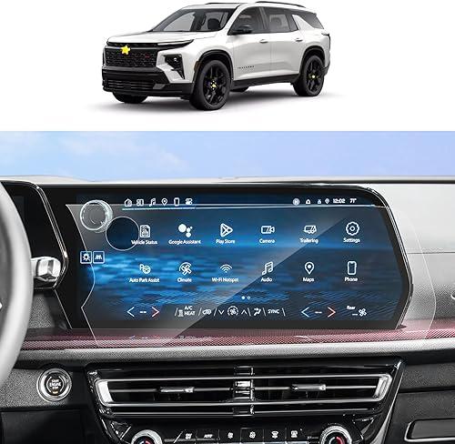 SKTU 2Pack 2024 2025 2026 Chevy Traverse Screen Protector for 2024 2025+ Chevy Traverse/Blazer EV 17.7In Touchscreen 2024 2025 2026 Chevy Traverse Accessories [Ultra Clear, Anti-Glare]
