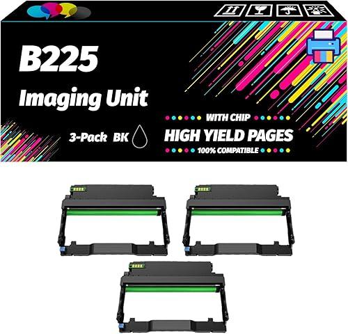 Compatible with Xerox B225 Imaging Unit Work for Xerox B225 B230 B235 Printers, High Yield 22000 Pages, Professional Printing with Chip (3 Pack Black)