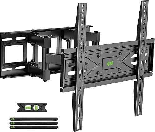 USX MOUNT Full Motion TV Wall Mount for Most 32-70 inch TVs up to 99 lbs, Wall Mount Bracket with Dual Articulating Arms, Swivel, Tilt, Max VESA 400x400mm, TV Mount Fits 12”/16” Wood Studs — 25% off