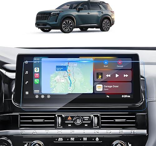 SKTU for 2026 Nissan Pathfinder Screen Protector 12.3 Inch for 2026+ Nissan Pathfinder (S/SV/SL/Rock Creek/Platinum) 12.3-Inch Navigation Nissan Pathfinder 2026 Accessories Screen Protective Film Tempered Glass [9H Hardness, Ultra HD, Anti-Glare&Scratch]