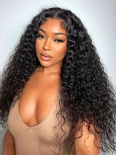 Beauty Forever Bye Bye Knots Glueless Wigs Human Hair Pre Plucked Pre Cut 7x5 Water Wave Wear and Go Lace Front Pre Everything Wig Invisible Knots with Baby Hair Beginner Friendly 150% Density 20 Inch