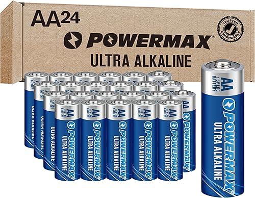 Powermax 24-Count AA Batteries, Ultra Long Lasting Alkaline Battery, 10-Year Shelf Life, Reclosable Packaging — 15% off