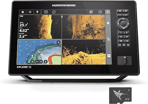 Humminbird XPLORE Series GPS Fish Finder MEGA Side Imaging+ & HD Touchscreen Display