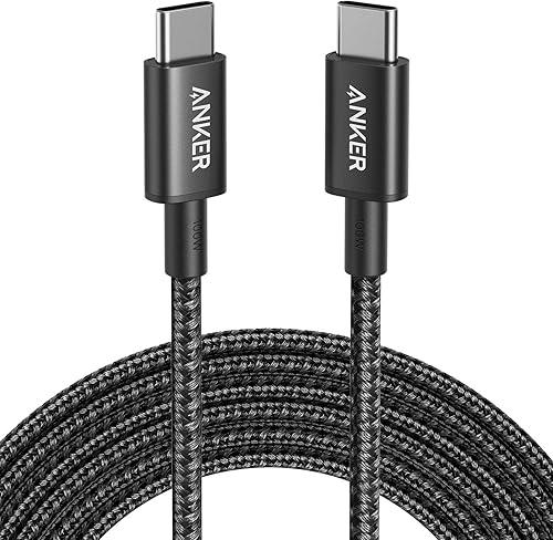 Anker USB C to USB C Cable, Type-C Charging Cord Fast Charge(10FT,100W), for iPhone 17/17 pro, MacBook and More(Black) — 16% off