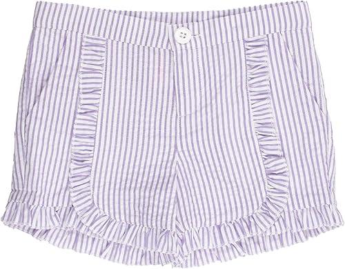 RuffleButts® Baby/Toddler Girls Woven Shorts w/Ruffle Hem