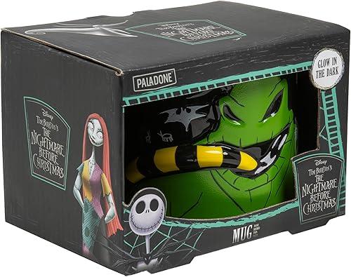 Paladone Nightmare Before Christmas Oogie Boogie Glow in the Dark Ceramic 3D Sculpted Mug, Officially Licensed Disney Gifts for Coffee, Tea, Hot Chocolate — 15% off