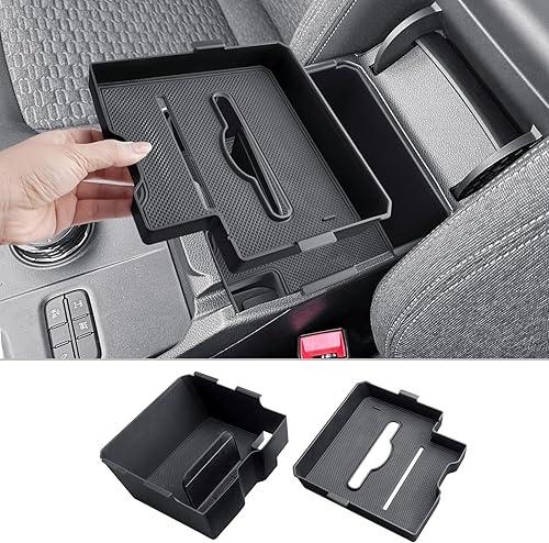 CDEFG 2PCS Center Console Organizer for 2024 2025 2026 Ford Ranger Middle Console Dual Organizers with Tissue Slot