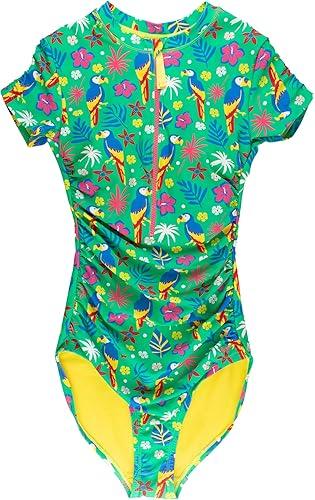RuffleButts Women's UPF50+ One Piece Family Matching Swimsuit