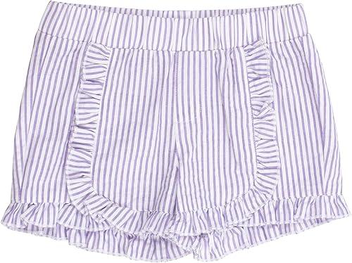 RuffleButts® Baby/Toddler Girls Woven Shorts w/Ruffle Hem