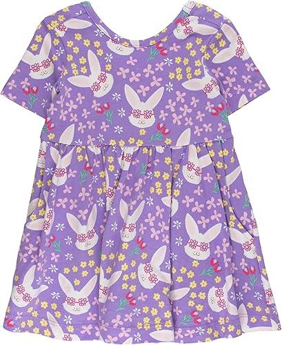 RuffleButts® Baby/Toddler Girls Knit Twirl Dress