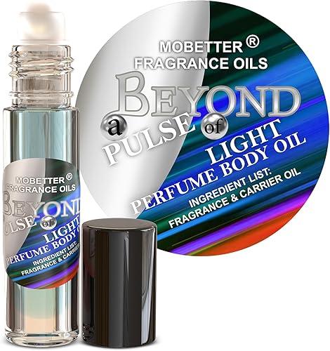 MOBETTER FRAGRANCE OILS Beyond a Pulse of Light Perfume Body Oil for Women | Long-Lasting Roll-On Fragrance | Pure Body Perfume | Travel Size Oil for Women
