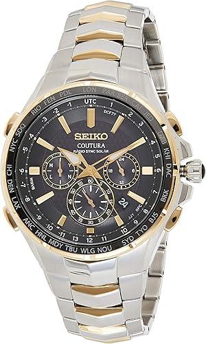 SEIKO Coutura Watch for Men - Coutura Collection - Radio Sync Solar Chronograph