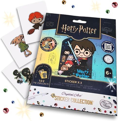 CRYSTAL ART Harry Potter Sticker Pack - 3x DIY Diamond Art Stickers