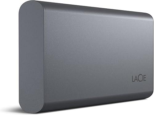LaCie Mobile Drive Secure 500GB External Solid State Drive Portable SSD - Space Grey, USB-C 3.2, for PC and Mac, Recycled Materials, with Adobe All Apps Plan and Rescue Services (STKH500800) — 13% off