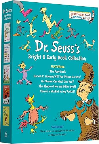 Dr. Seuss Bright & Early Book Boxed Set Collection: The Foot Book; Marvin K. Mooney Will You Please Go Now!; Mr. Brown Can Moo! Can You?, The Shape of ... Other Stuff; There's a Wocket in My Pocket!