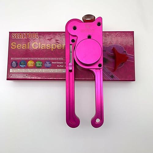 SEAL CLASPER (Version 5.0) Cylinder Rod Piston Seal Clasper Hydraulic Seal Installation Tool Kit Glyd Ring Tightening Expander Seal Piston Rod Tool