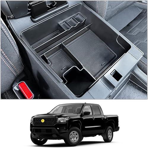 CDEFG for 2022 2023 2024 2025 2026 Nissan Frontier Center Console Organizer for 2026 2025 Nissan Frontier Armrest Storage Box 2022-2025 2026 Frontier Pickup Truck Accessories