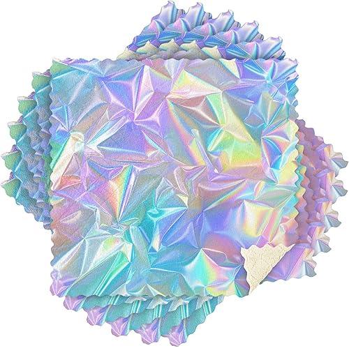 ALAZA Dish Towels Kitchen Cleaning Cloths Iridescent Rainbow Swirl Dish Cloths Absorbent Kitchen Towels Lint Free Bar Tea Soft Towel Kitchen Accessories Set of 6,11"x11"