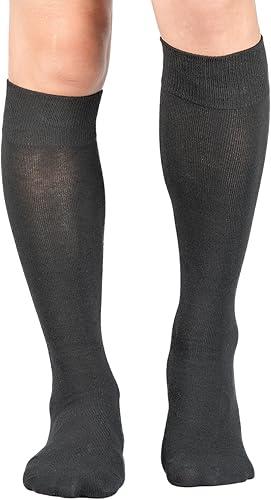 3 Pairs Men's Knee-High Dress Socks