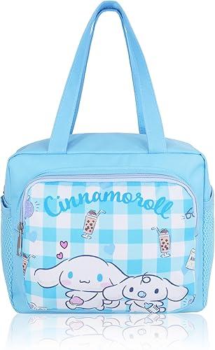 Roffatide Anime Cinnamoroll Lunch Bag for Women Men Leakproof Lunch Box Large Compartment Tote Lunch Container for Work Travel Blue, LYB12501n
