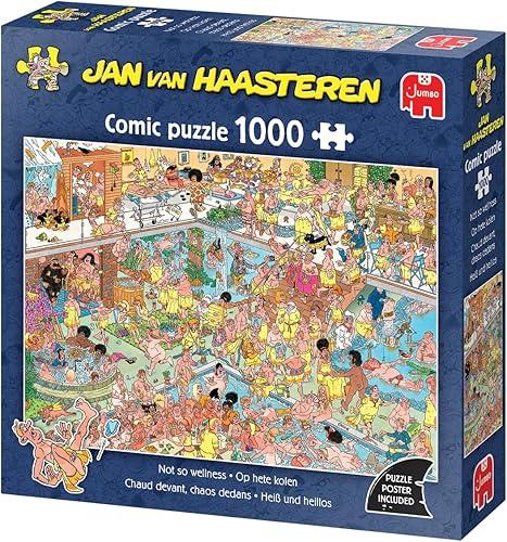Jan Van Haasteren - JVH - Warm Front, Chaos in - Not So Wellness - Adult Jigsaw Puzzle - Humorous - 100% Recycled Cardboard - 1000 Pieces - Jumbo