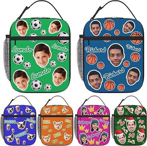 Custom Lunch Box Personalized Lunch Bag with Name Logo Photo Text for Men Women Customized Insulated Lunch Bags Office Birthday Gifts for Work Travelling Picnic Style 7