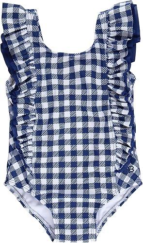 RuffleButts® Baby/Toddler Girls Ruffle Strap One Piece Swimsuit w/UPF 50+ Sun Protection