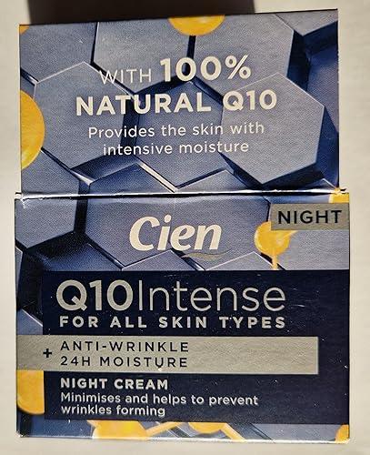 Cien Anti-Wrinkle Night Cream with Q10, Hyaluronic Acid and Vitamin E 50ml