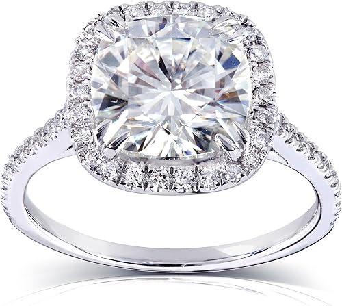Kobelli Cushion-cut Moissanite Engagement Ring 3 CTW 14k White Gold (8.5mm)