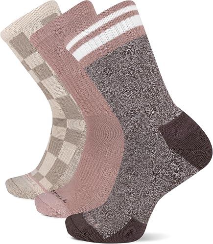 Merrell Unisex Adult Wool Hiking Crew Socks (3-Pack)