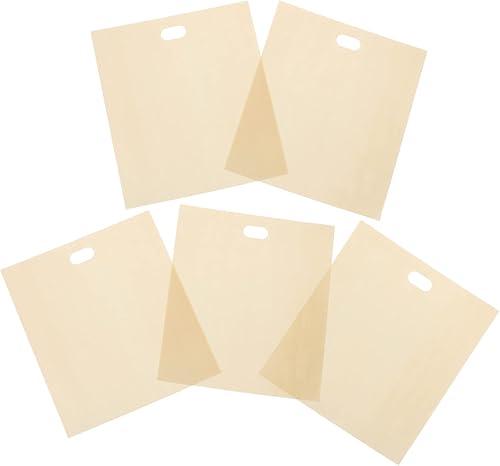 minkissy 5pcs Reusable Toaster Bags High Temperature Resistant Sandwich Sleeves for Grilled Cheese and Toast Microwave and Toaster Safe Easy to Clean Non-stick Design