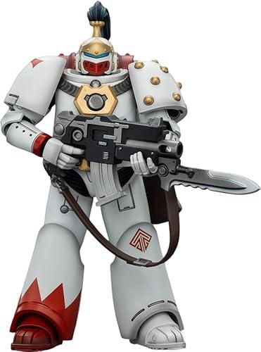JOYTOY Warhammer The Horus Heresy White Scars MKVI Tactical Legionary 1:18 Action Figure Mecha Joy Toy Model Collectible Figurine Ages 15+, Height 4.8 inch