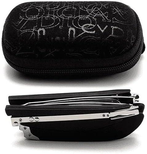 Foldable Anti-Blue Light Reading Glasses with Case, Anti Eyestrain/Glare Computer Reading Glasses for Women Men