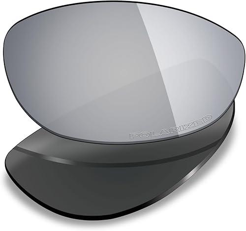 Mryok Ultra Polarized Replacement Lenses for Oakley Juliet Sunglasses, HD Polarized, UV Protection, Impact Resistant & Perfectly Fit - Silver Titanium