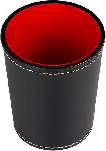 Dices Shake Container for Professional Table Board Game Cup PU Leather Stable Comfortable Hand Feeling Leather Cup
