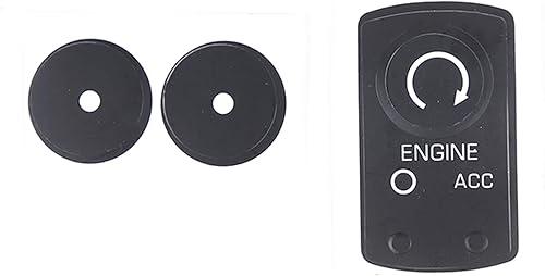 Button Stickers Repair Kit for Chevy Corvette C6 Accessories 2005-2013, Central Control Engine Stop Start Button Sticker, Ignition Start Button Repair Decals Stickers Set Decorative Accessories, PVC