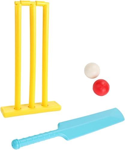 Parent Crickets Game with Stumps and 2 Balls Set Interactive Board Game Play Toy Enhances Strength Play Toy for Toddler
