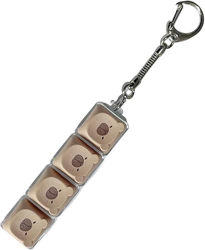 Capybara Keyboard Fidget - Sound Clicker Sensory Game Toy, 2.95x0.98x0.79Inches Adult Keyboard Style Fidgets for Men Women Office Desk Home Travel Car Work Party Stress Relief Gadget