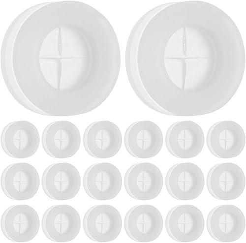 40pcs Silicone Straw Hole Plugs Bamboo Lid Mason Jar Grommets for Juice and Tea High Seal Dustproof Straw Stopper for Outdoor Travel