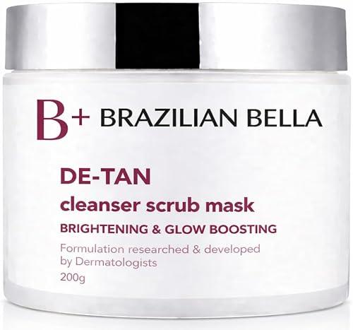 Brazilian Bella Detan Inner Thighs Detan Cream Bikini Area | Sun Tan Removal Cream for Men & Women | De-Tan Face & Full Body Brightening Cream | Natural Ingredients | 200g Detan Pack
