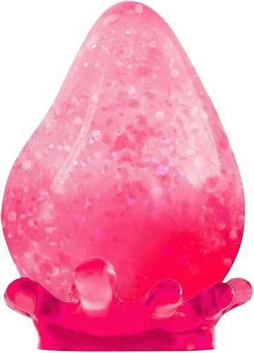 Dreamy Water Drop Squeeze Squishy, Smooth Sensory Super Soft Stress Relief Collectible & Desktop Accessory for Adults Anxiety Relief (Pink)