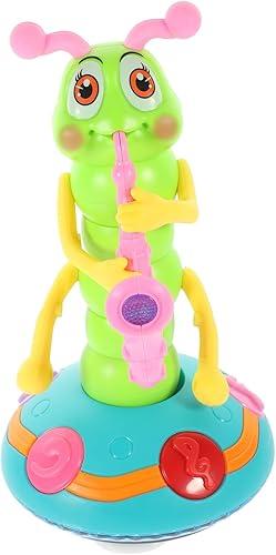 Electric Musical Caterpillar Toy for Boy Girl Sensory Dancing Saxophone Caterpillar Interactive Music Play Fun for Boy Girl and Toddlers No Batteries Required