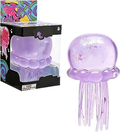 Jellyfish Squeeze Toys,Jellyfish Squishy,Jelly Fish Squeeze Stress Ball,Ultra Squishy and Moldable Slow Rise,Sensory Toy with A Super Solid Squish for Adult Light Purple
