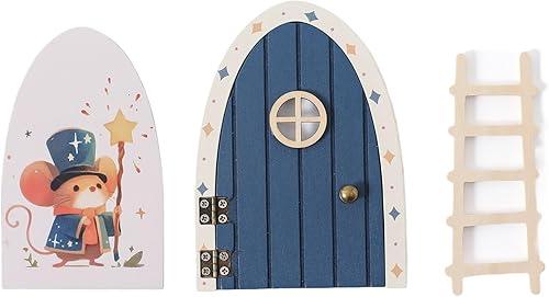 Wooden Fairy Door - Cartoon Wall Fairy House, Sturdy Lightweight Material Feature, Simple Installation Function, Party Decoration Segment, Thanksgiving School Room Offices Dormitory Apartment Decor