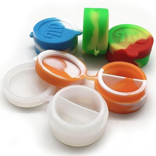 10ml Silicone Wax Containers Non-stick Concentrate Jars Multi Use (10)