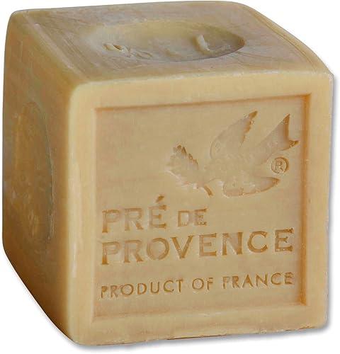 Pre de Provence Marseille Olive Oil Soap Cube, Traditional French Clean Scent Multi-Purpose use on Hands, Body, Laundry or Dishes, Natural, 300 Gram